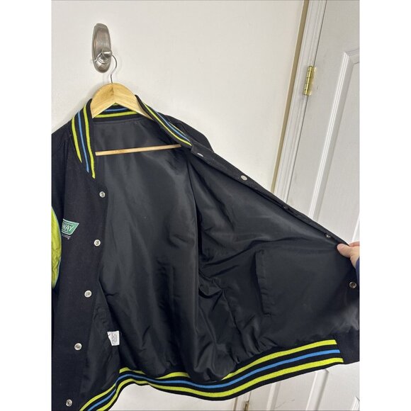 JH Designs Carl Edwards #99 Racing Jacket Aflac Reversible Mens Large L - Picture 5 of 7